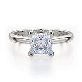 MICHAEL M Engagement Rings 18K White Gold Love R518-1 R518-1WG
