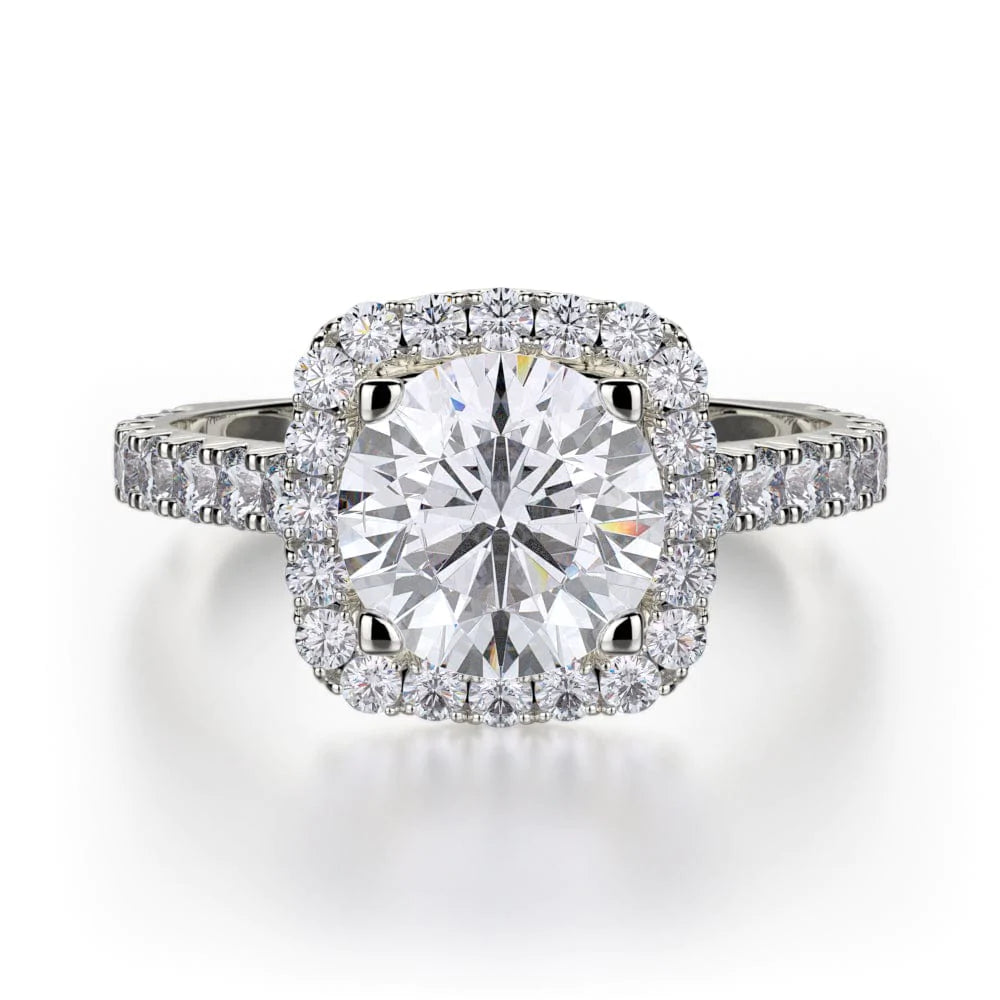 MICHAEL M Engagement Rings 18K White Gold Monaco R614-2 R614-2WG
