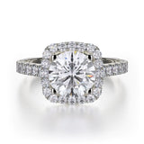 MICHAEL M Engagement Rings 18K White Gold Monaco R614-2 R614-2WG