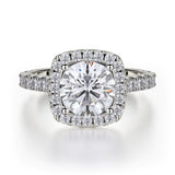 MICHAEL M Engagement Rings 18K White Gold Monaco R615-1.5 R615-1.5WG