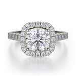 MICHAEL M Engagement Rings 18K White Gold Monaco R615-2 R615-2WG