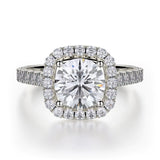 MICHAEL M Engagement Rings 18K White Gold Monaco R615-2 R615-2WG