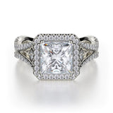 MICHAEL M Engagement Rings 18K White Gold Monaco R635-2 R635-2WG