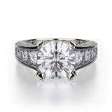 MICHAEL M Engagement Rings 18K White Gold Stella R388-2 R388-2WG