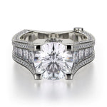 MICHAEL M Engagement Rings 18K White Gold Strada R302-2 R302-2WG