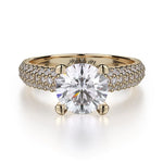 MICHAEL M Engagement Rings 18K Yellow Gold Crown R710-1.5 R710-1.5YG