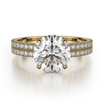 MICHAEL M Engagement Rings 18K Yellow Gold Crown R747-2 R747-2YG