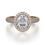 MICHAEL M Engagement Rings 18K Yellow Gold Defined R730-2 R730-2YG