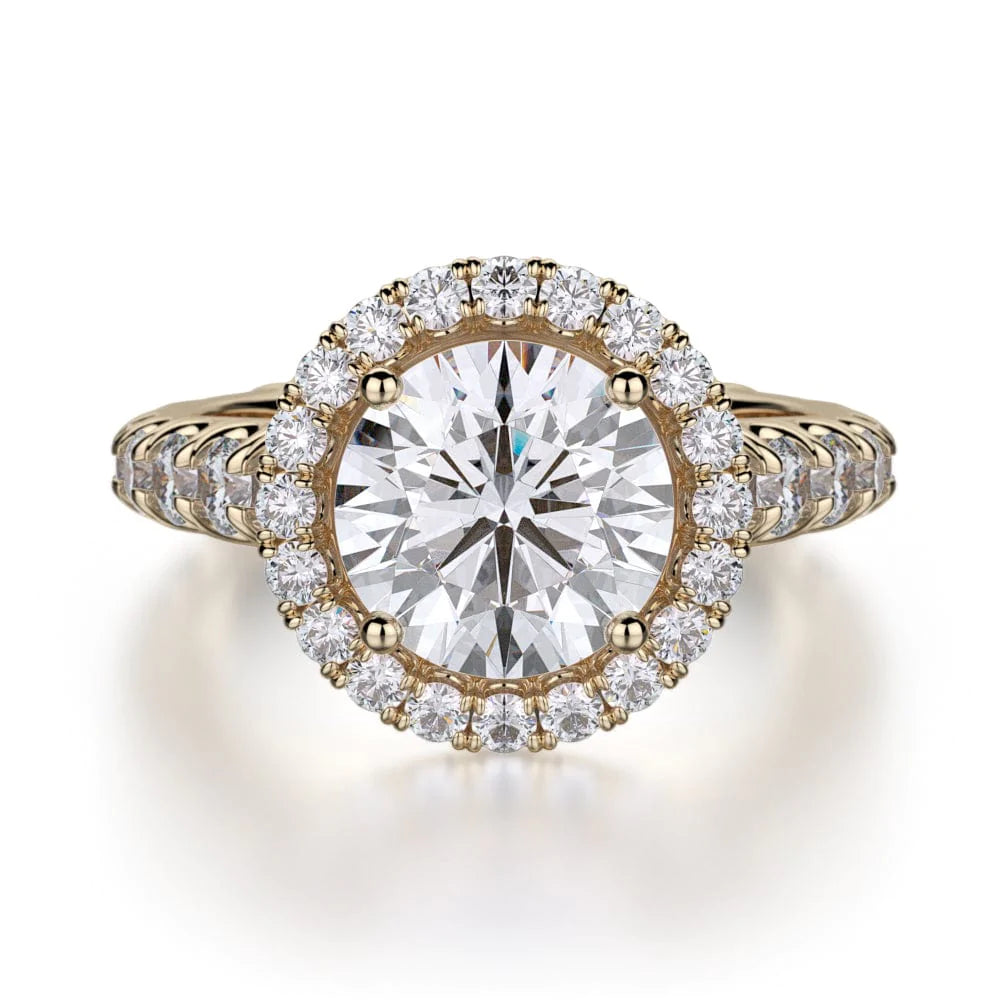 MICHAEL M Engagement Rings 18K Yellow Gold Europa R440L-2 R440L-2YG