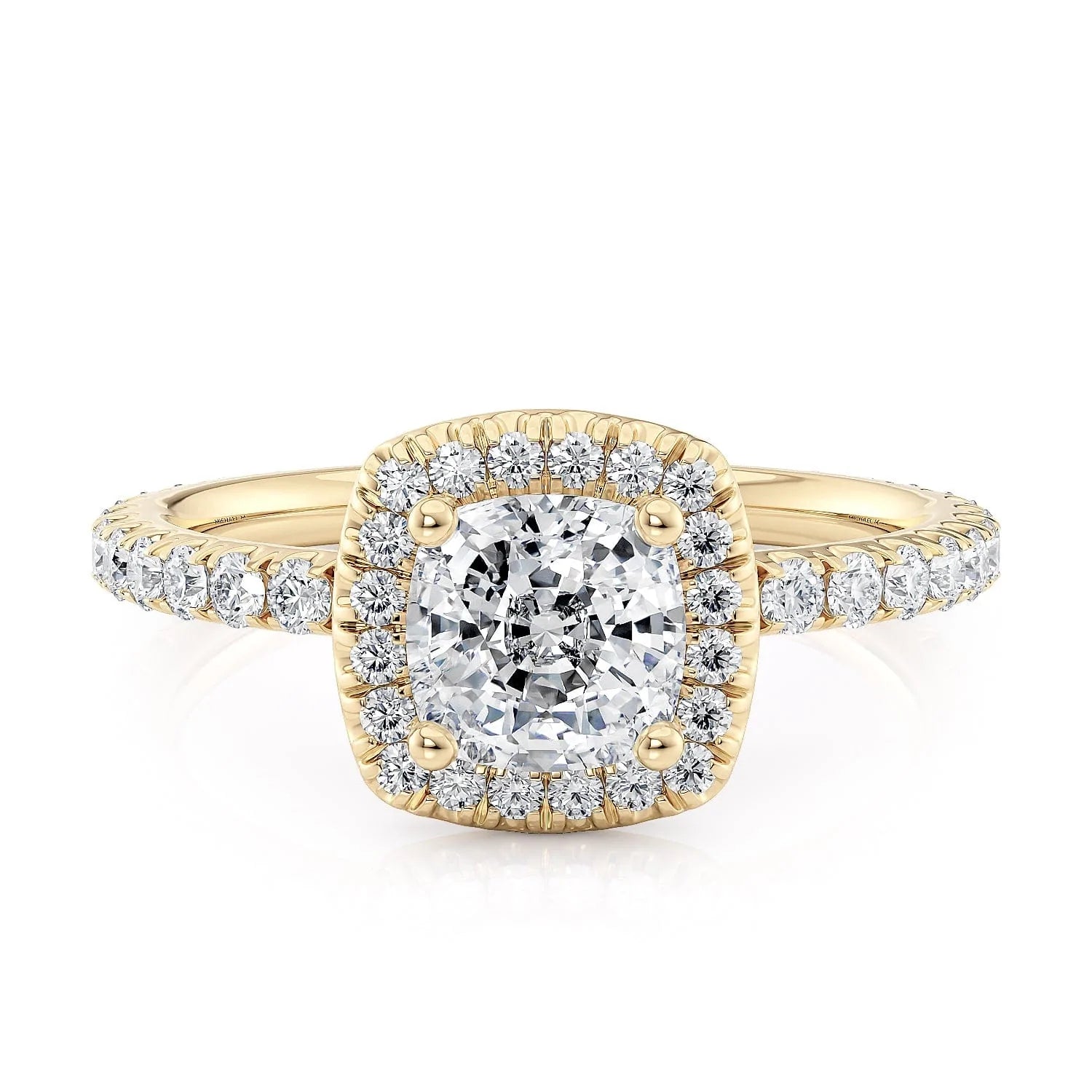 MICHAEL M Engagement Rings 18K Yellow Gold Europa R777-1