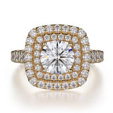 MICHAEL M Engagement Rings 18K Yellow Gold Loud R719-1.5 R719-1.5YG