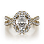 MICHAEL M Engagement Rings 18K Yellow Gold Love R454-2 R454-2YG