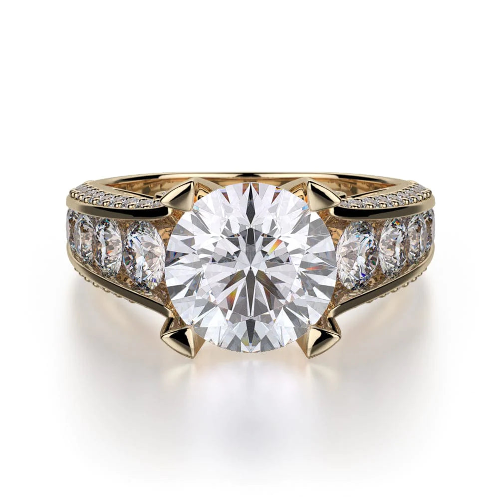 MICHAEL M Engagement Rings 18K Yellow Gold Stella R388-2 R388-2YG