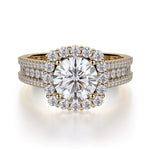 MICHAEL M Engagement Rings 18K Yellow Gold Stella R685-1 R685-1YG