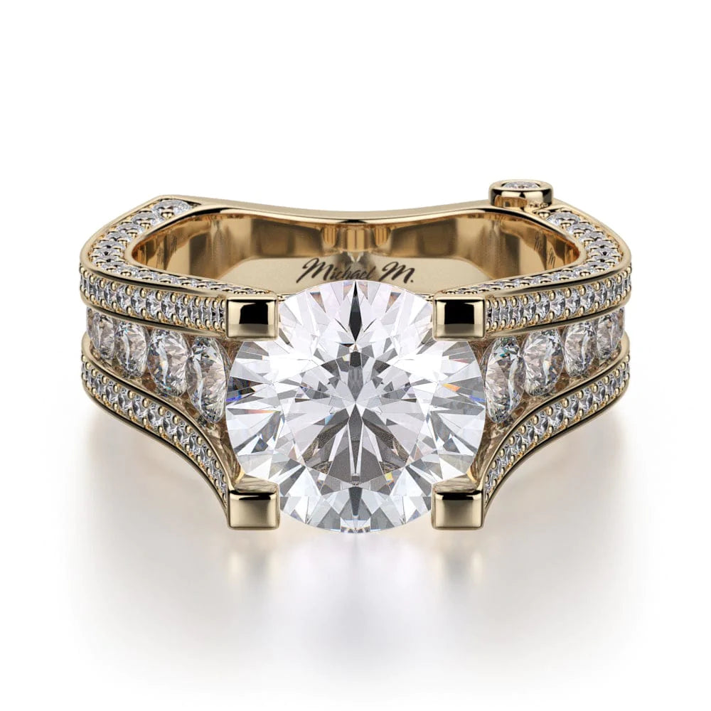 MICHAEL M Engagement Rings 18K Yellow Gold Strada R302-2 R302-2YG