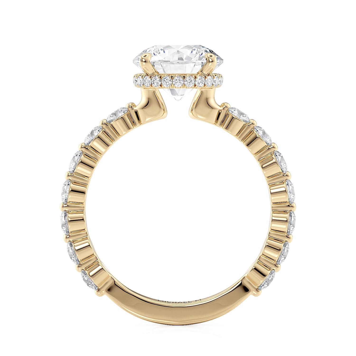 MICHAEL M Engagement Rings Crown R790-2