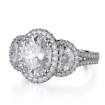 MICHAEL M Engagement Rings Platinum Trinity R776-4