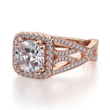MICHAEL M Engagement Rings Princess R657-2