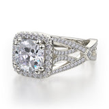MICHAEL M Engagement Rings Princess R657-2