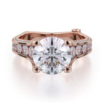 MICHAEL M Engagement Rings Rose Gold Strada R675-2 R675-2RG