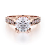 MICHAEL M Engagement Rings Rose Gold Strada R684-1.5 R684-1.5RG