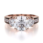 MICHAEL M Engagement Rings Rose Gold Trinity R422-2 R422-2RG