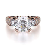 MICHAEL M Engagement Rings Rose Gold Trinity R475-2 R475-2RG