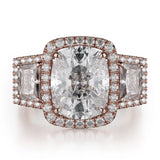 MICHAEL M Engagement Rings Rose Gold Trinity R775-3