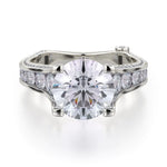MICHAEL M Engagement Rings White Gold Strada R675-2 R675-2WG
