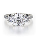 MICHAEL M Engagement Rings White Gold Trinity R422-2 R422-2WG