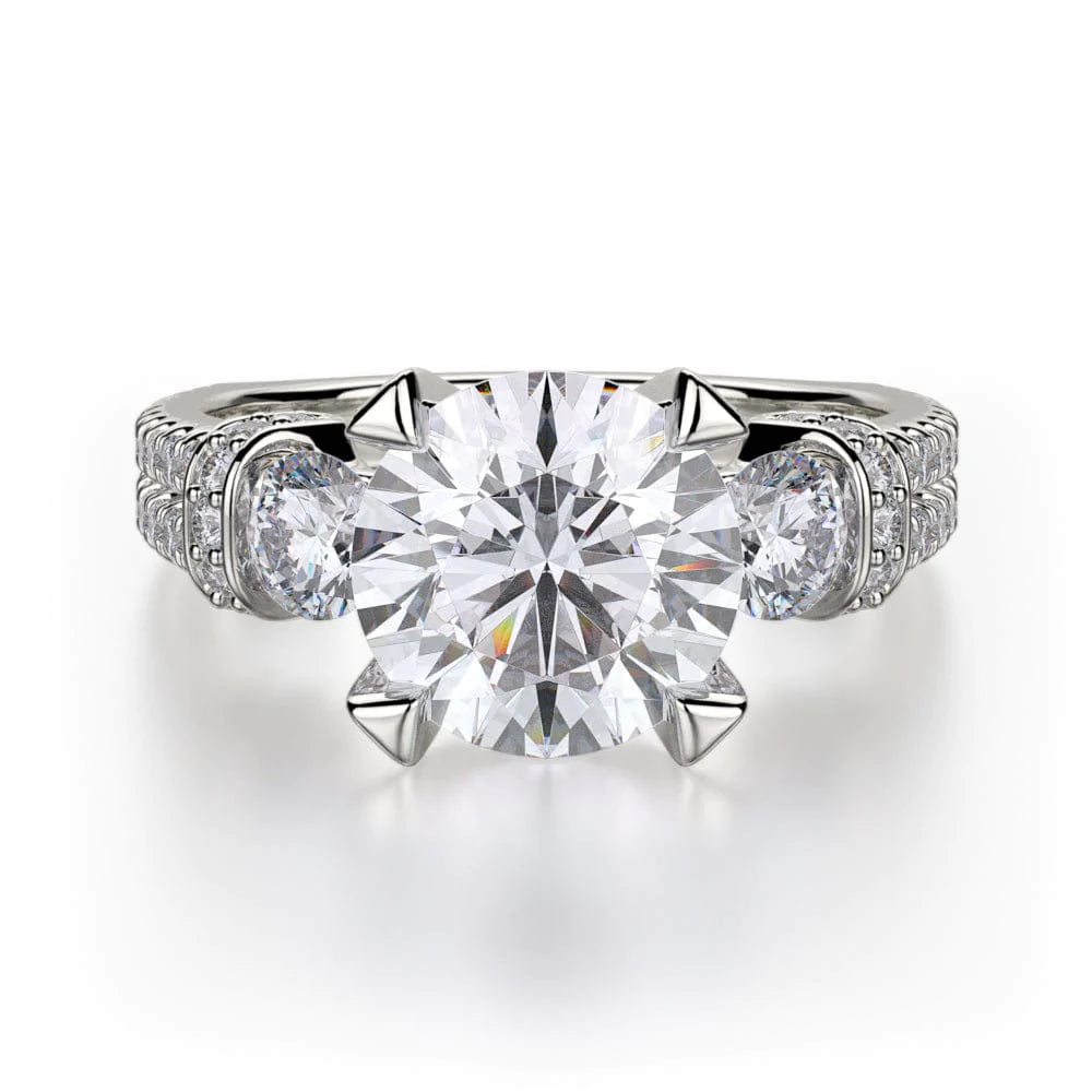 MICHAEL M Engagement Rings White Gold Trinity R475-2 R475-2WG