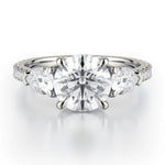 MICHAEL M Engagement Rings White Gold Trinity R758-2 R758-2WG