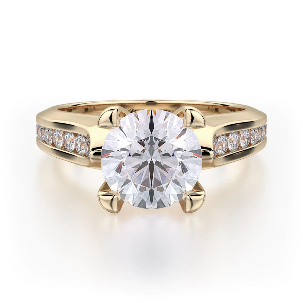 MICHAEL M Engagement Rings Yellow Gold Strada R684-1.5 R684-1.5YG