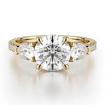 MICHAEL M Engagement Rings Yellow Gold Trinity R758-2 R758-2YG