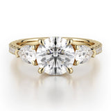 MICHAEL M Engagement Rings Yellow Gold Trinity R758-2 R758-2YG