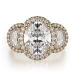 MICHAEL M Engagement Rings Yellow Gold Trinity R776-4