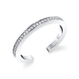 MICHAEL M Fashion Rings 14K White Gold / 4 Enso Classic Diamond Band B309-WG4