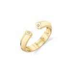 MICHAEL M Fashion Rings 14K Yellow Gold / 4 Carve Knife Edge Ring F464