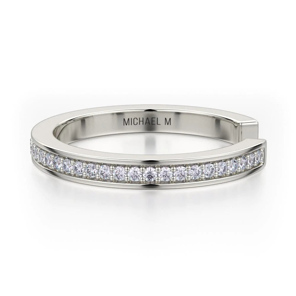 MICHAEL M Fashion Rings Enso Classic Diamond Band