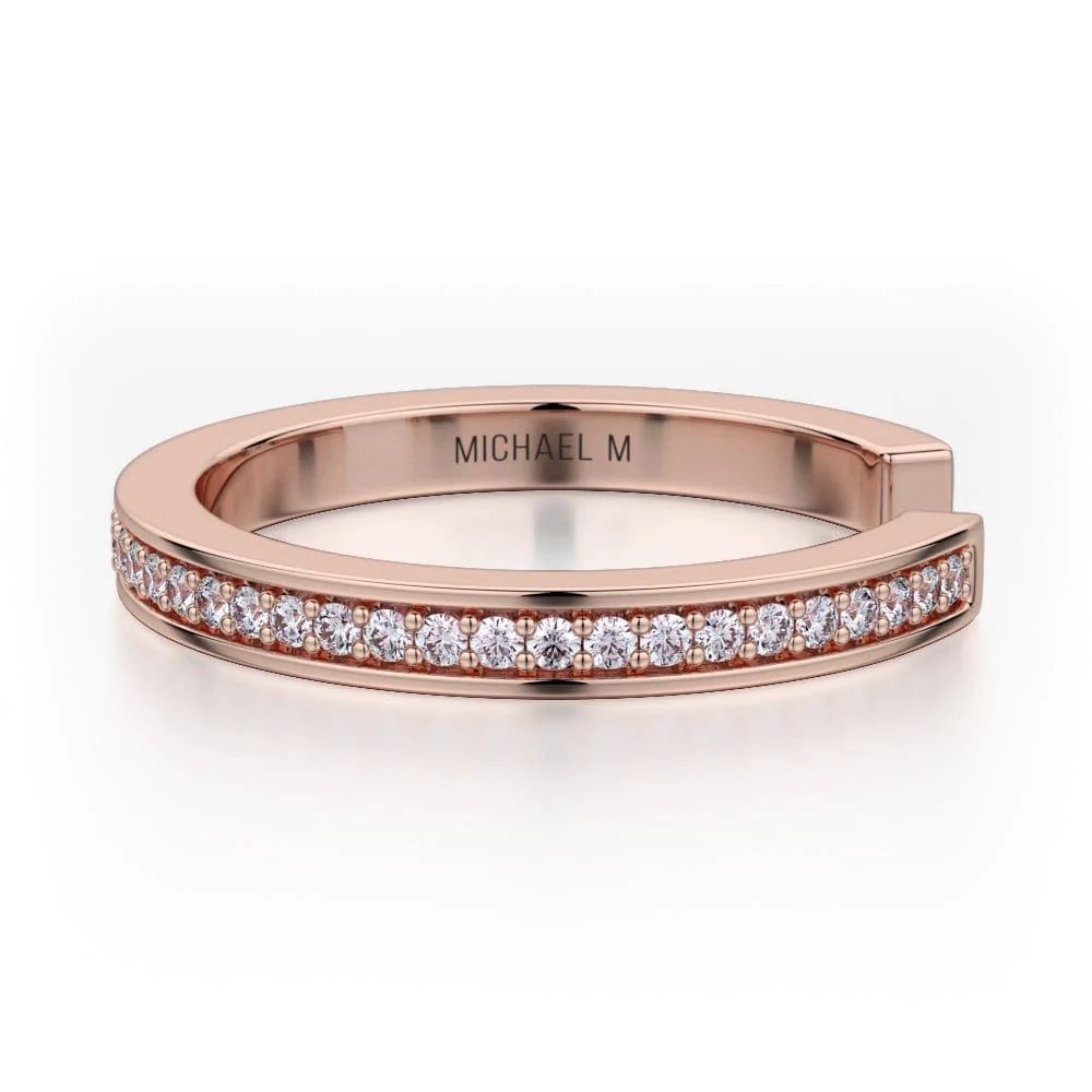 MICHAEL M Fashion Rings Enso Classic Diamond Band