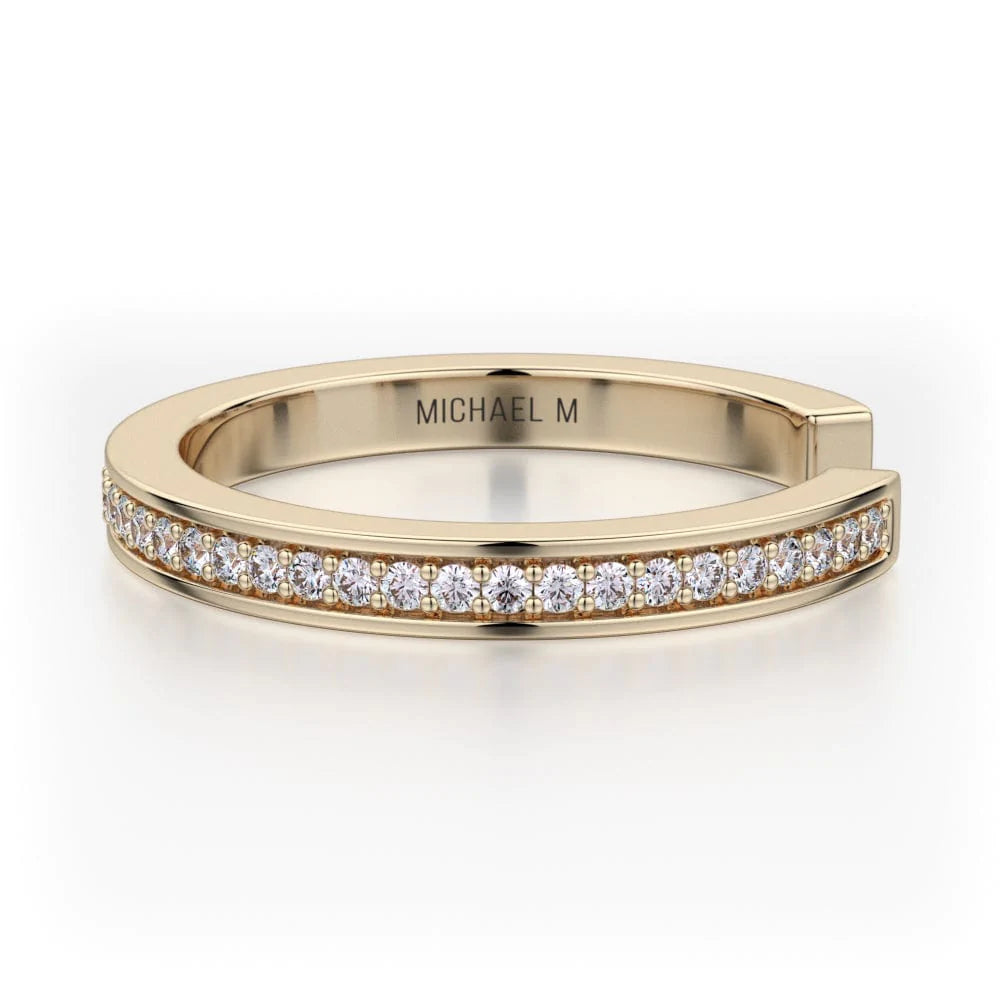 MICHAEL M Fashion Rings Enso Classic Diamond Band
