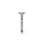 MICHAEL M Fashion Rings Enso Diamond Buckle Ring