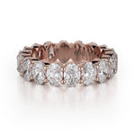 MICHAEL M Wedding Bands 18K Rose Gold Crown Band B331