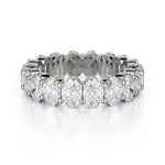 MICHAEL M Wedding Bands 18K White Gold Crown Band B331