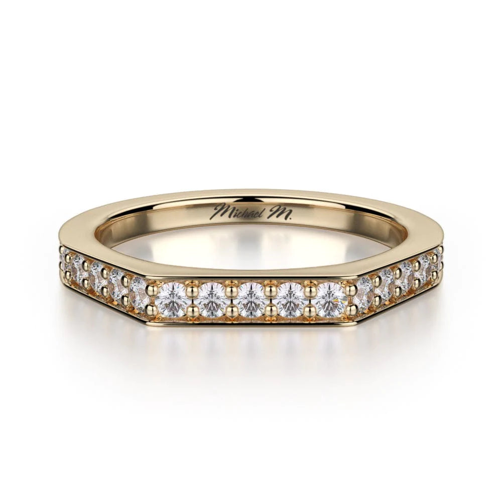MICHAEL M Wedding Bands 18K Yellow Gold Wedding band R697B R697BYG