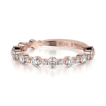 MICHAEL M Wedding Bands Classic Diamond Cluster Band