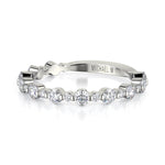 MICHAEL M Wedding Bands Platinum Classic Diamond Cluster Band B323PT