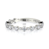 MICHAEL M Wedding Bands Platinum Classic Diamond Cluster Band B323PT