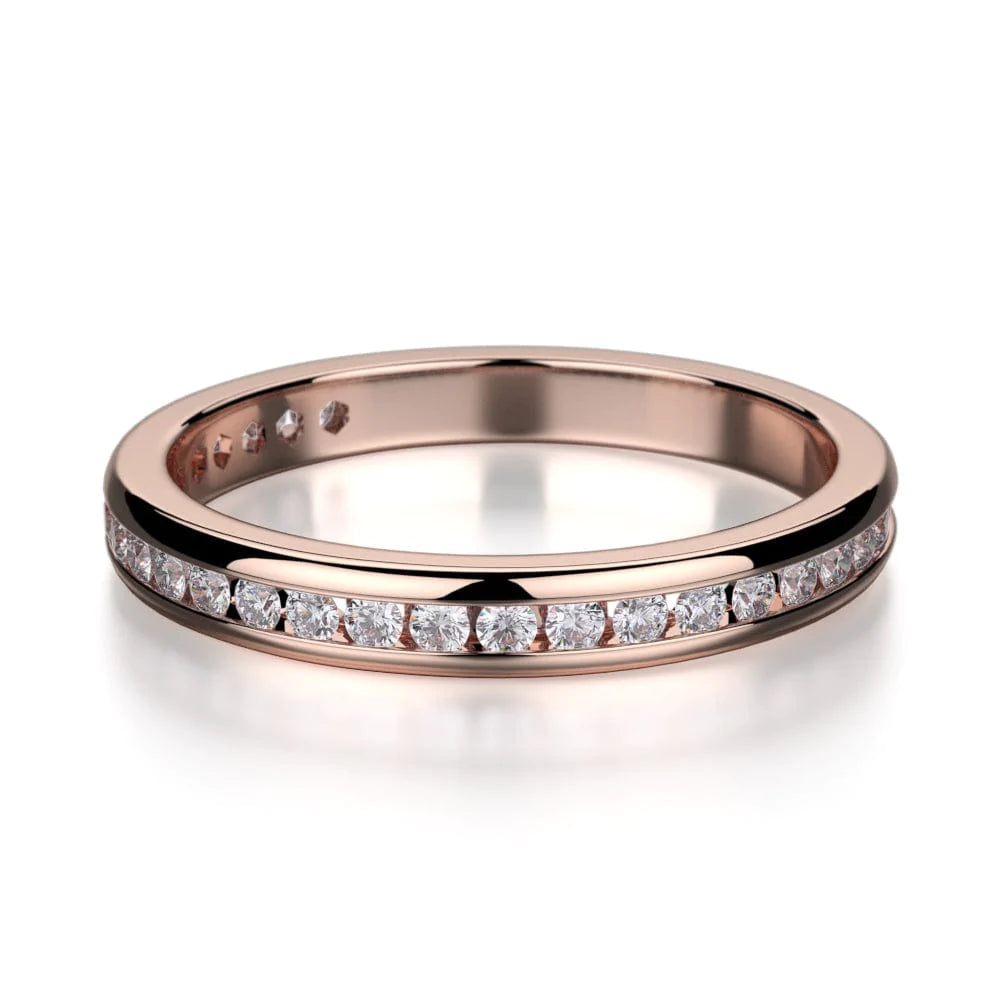 MICHAEL M Wedding Bands Rose Gold Wedding band R461SB R461SBRG