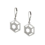 Hex Truss Dangle Earrings